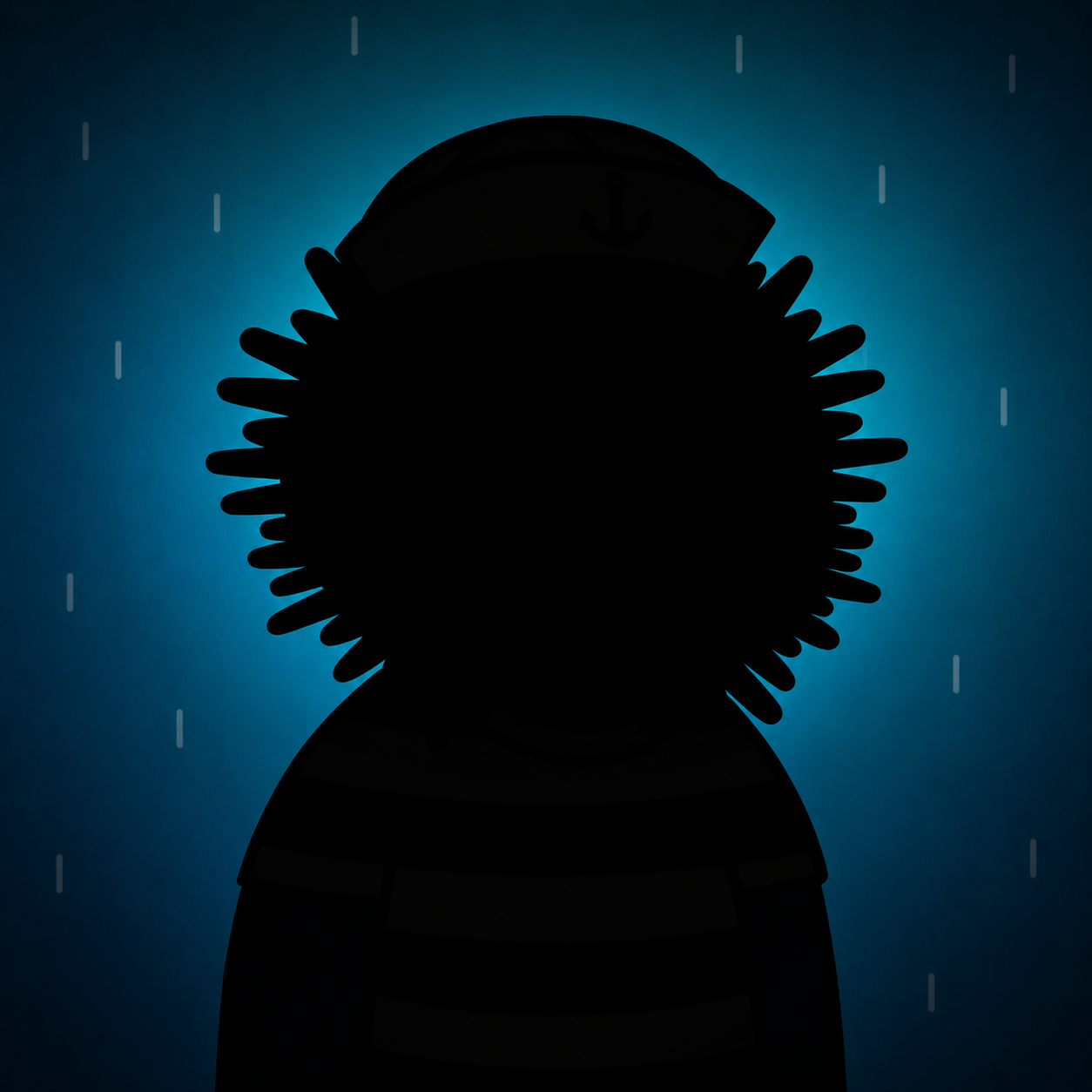 A silhouetted Urchin Fren